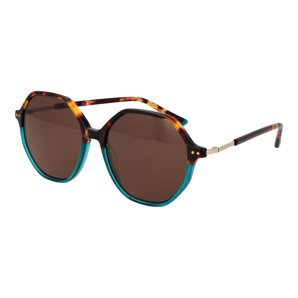 Lunettes de soleil en plastique marron Replay