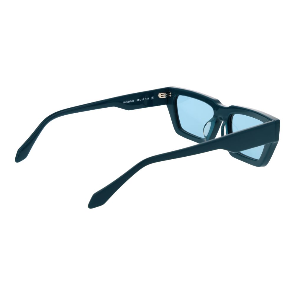 Replay Turquoise Plastic Sunglasses - Unisex Full-Rim Style