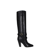 Celine Black Leather High Heel Boots - Elegant & Stylish