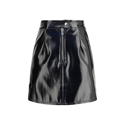 Mini-jupe en coton noir Fiorucci