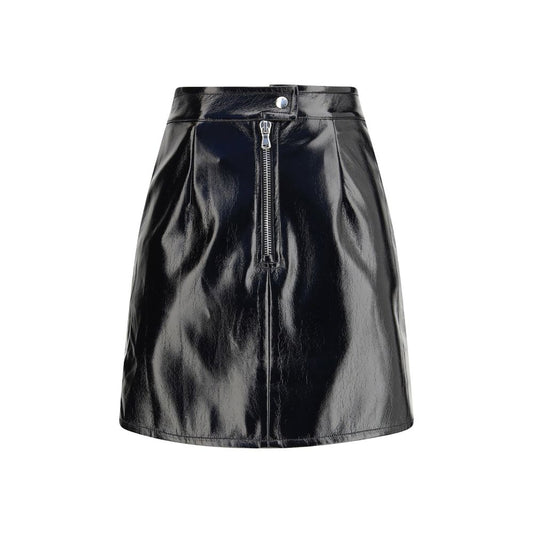Mini-jupe en coton noir Fiorucci