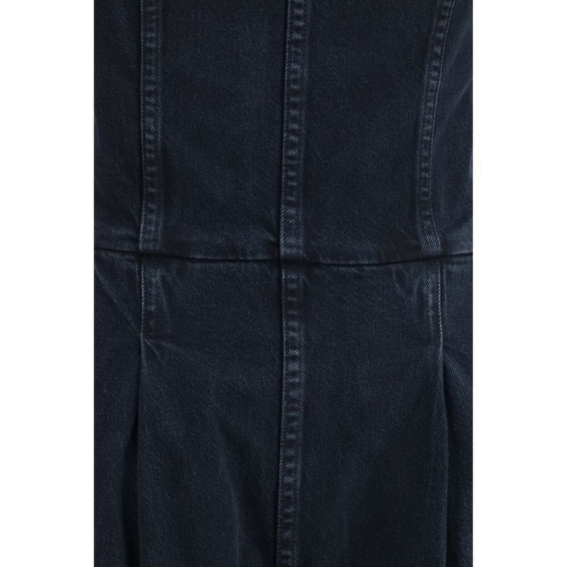 Combinaison en coton bleu doré