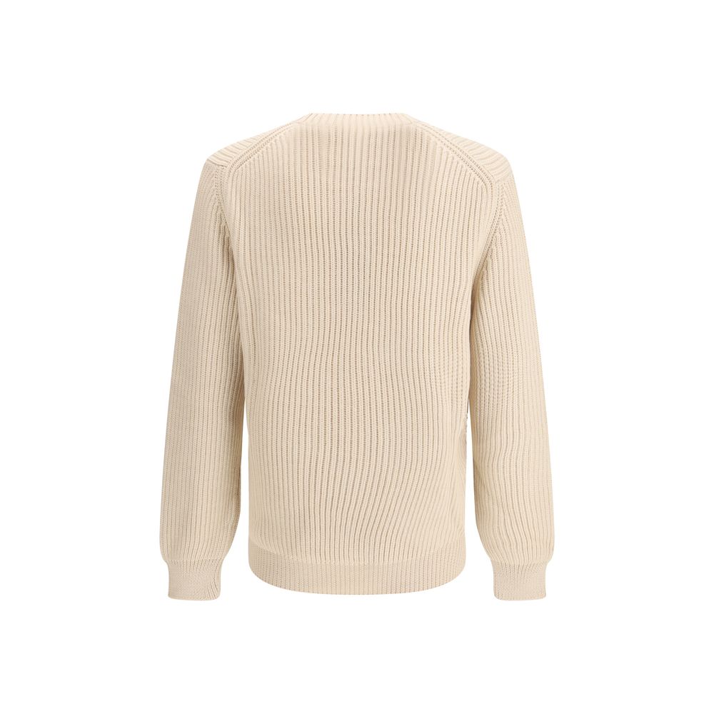 Sweat-shirt en laine polaire beige Fendi