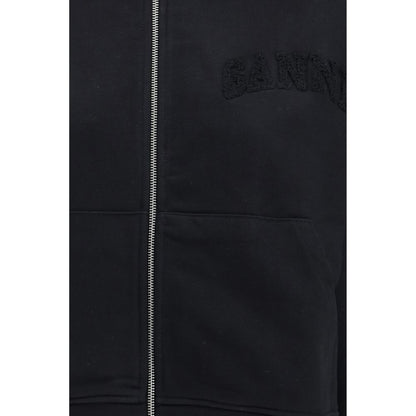 Sweat-shirt Ganni en coton noir