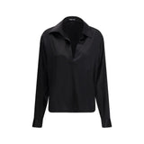 Tom Ford Black Silk Polo Shirt - Luxurious Elegance
