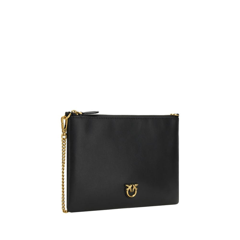 PINKO Black Leather Shoulder Bag - Elegant & Versatile