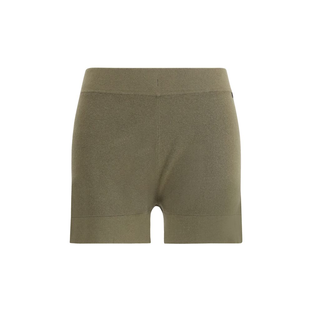 Short en cachemire extrême bicolore et coton