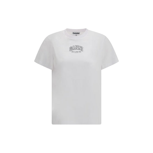 T-shirt Ganni en coton blanc