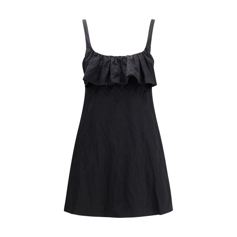 Chloé Black Cotton Casual Dress - Sensual Elegance