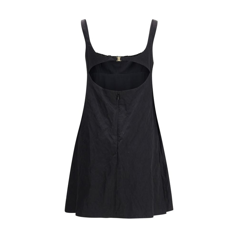 Chloé Black Cotton Casual Dress - Sensual Elegance