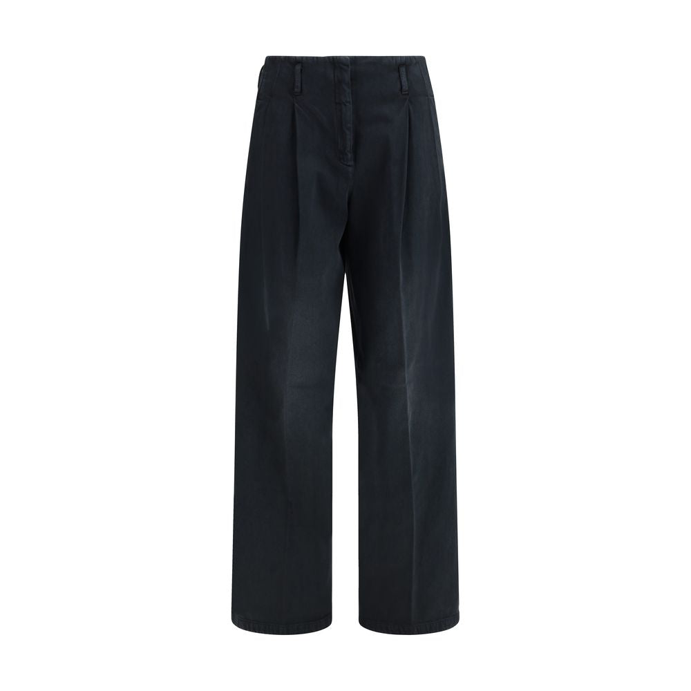 Jeans en Denim Noir Golden Goose - Style Large