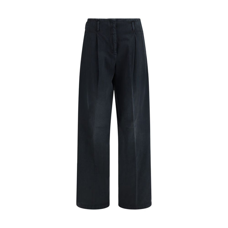 Golden Goose Black Cotton Jeans Denim - Wide Leg Design