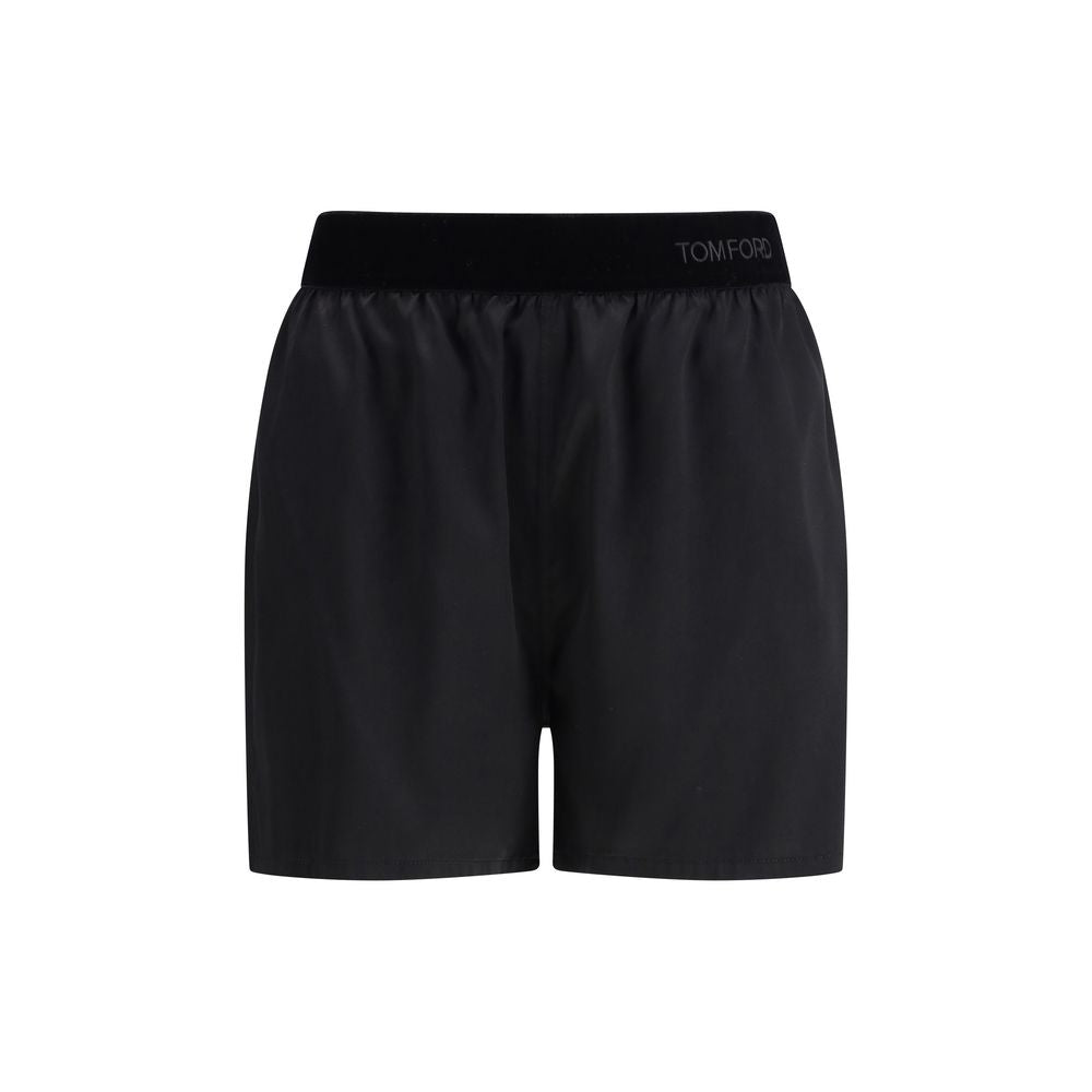 Tom Ford Bermuda Shorts en Soie Noire - Élégance et Confort