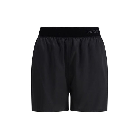 Tom Ford Bermuda Shorts en Soie Noire - Élégance et Confort