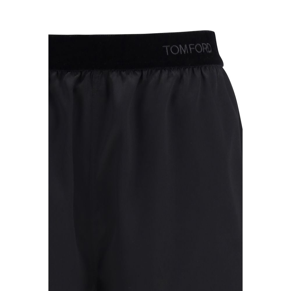 Tom Ford Bermuda Shorts en Soie Noire - Élégance et Confort