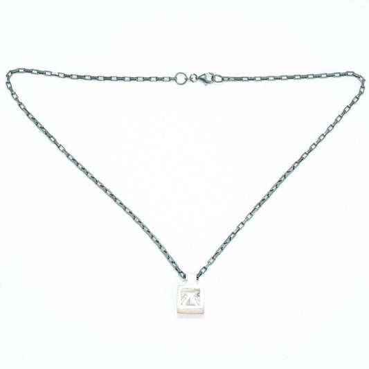 DEMARIA Gray Silver Necklace