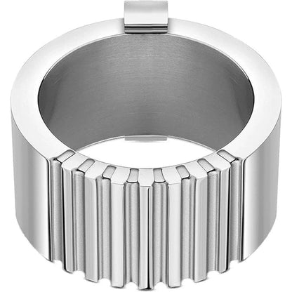 Bracelet en acier inoxydable gris police