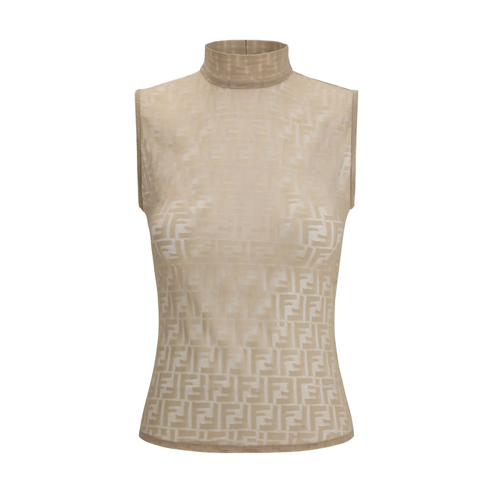 T-shirt sans manches Fendi multicolore en polyamide