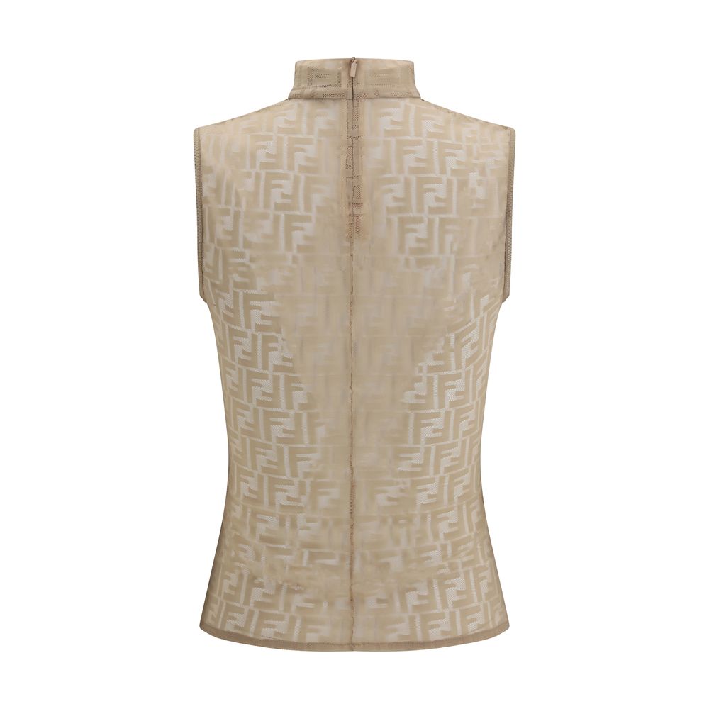 T-shirt sans manches Fendi multicolore en polyamide