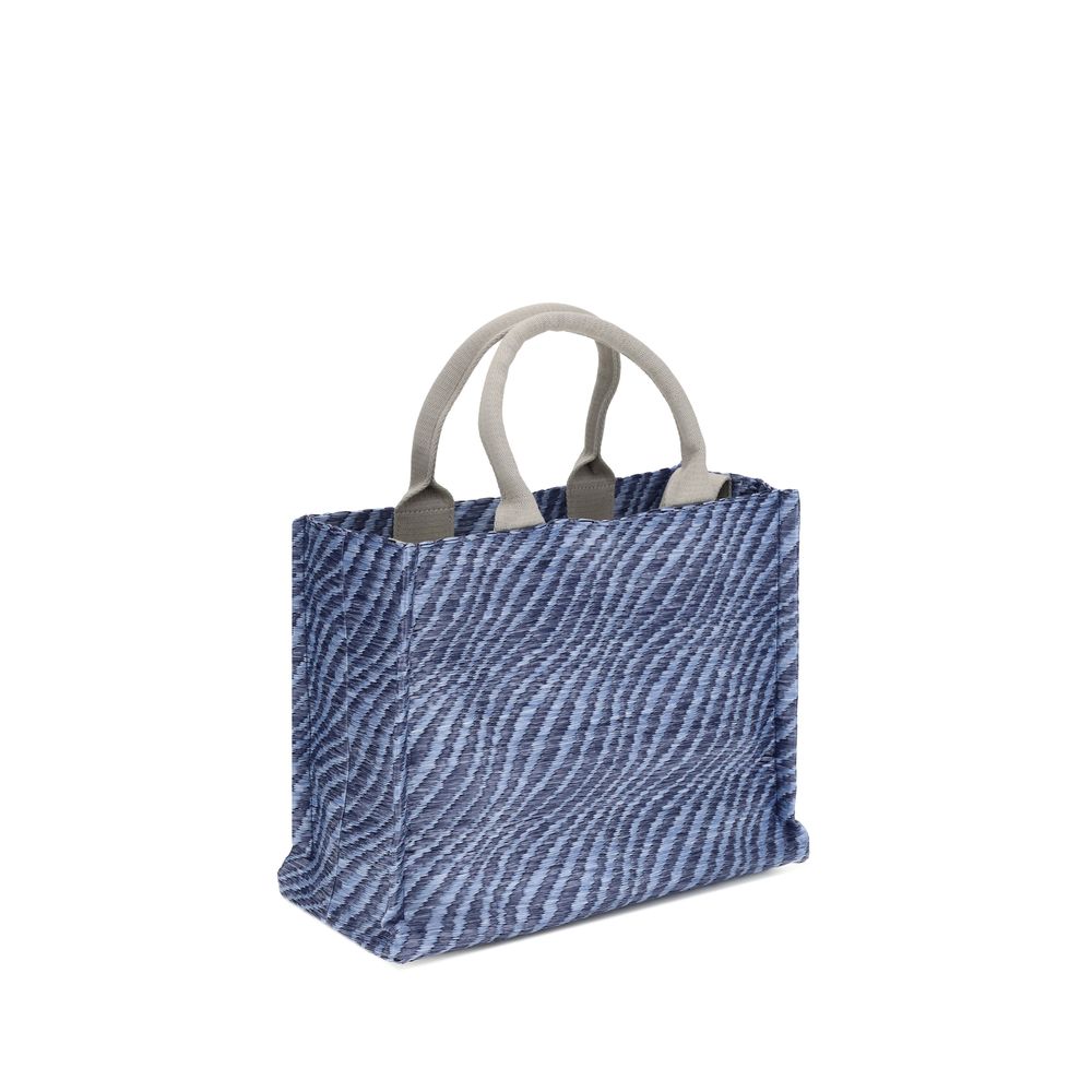Sac bandoulière en tissu bleu Marni