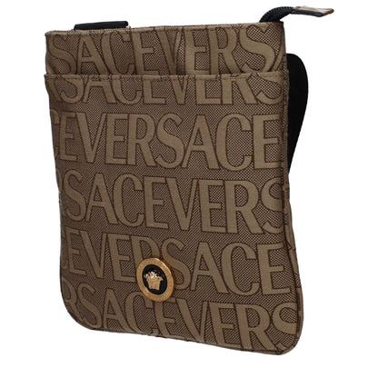 Sac bandoulière Versace en tissu beige