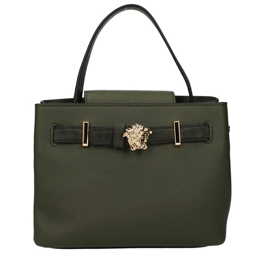 Sac à main Versace en cuir vert