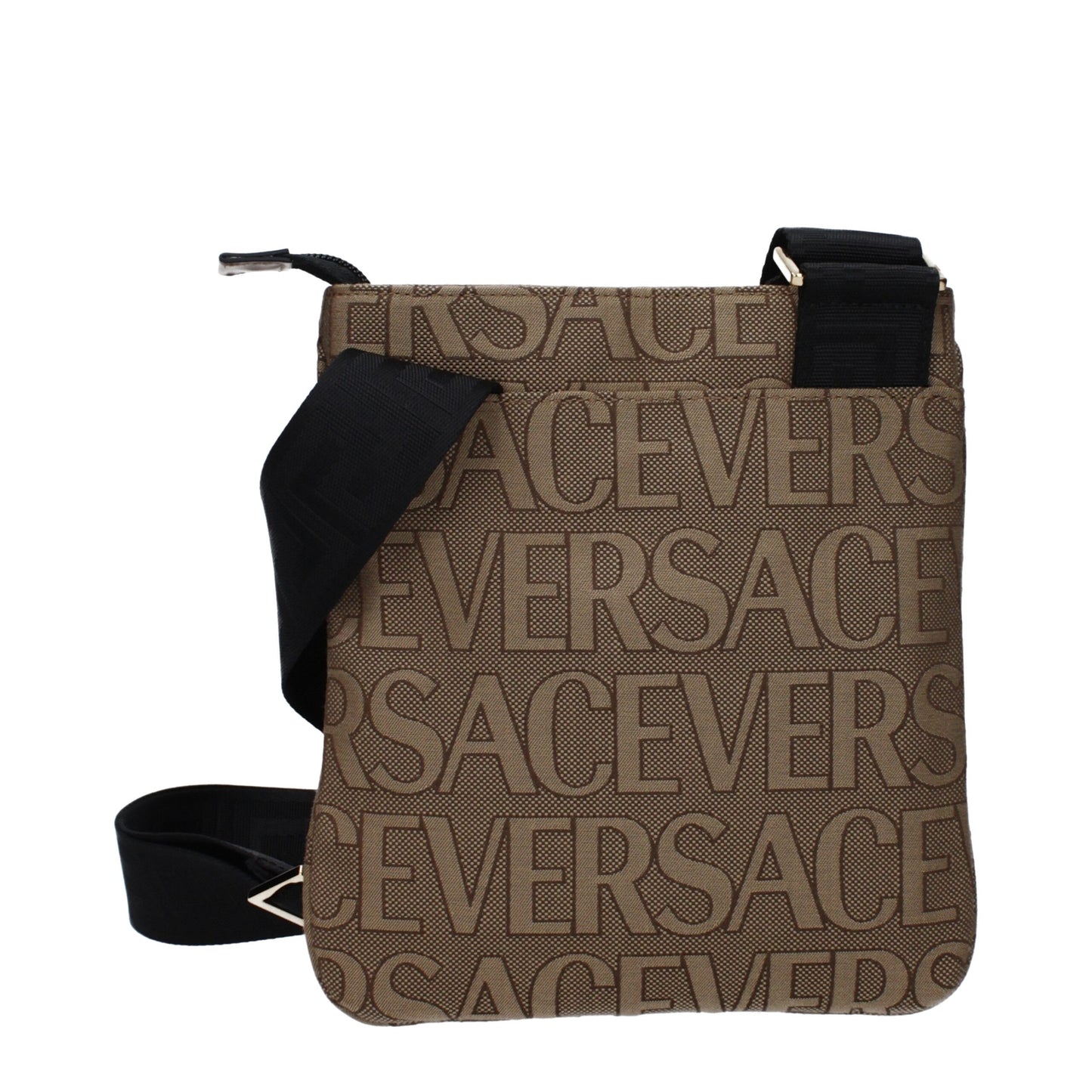 Sac bandoulière Versace en tissu beige