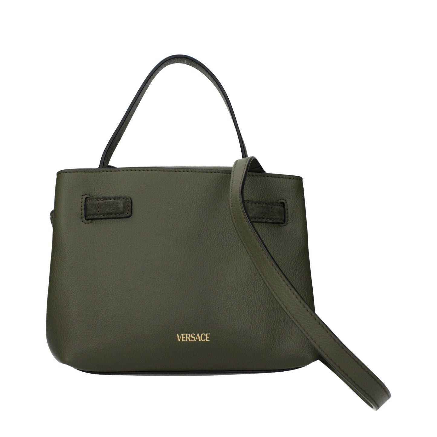 Sac à main Versace en cuir vert