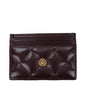 Porte-cartes Versace en cuir violet