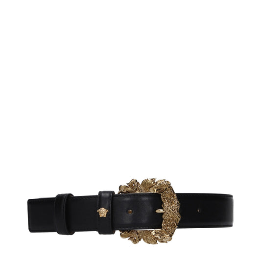 Ceinture Versace en cuir noir, modèle standard