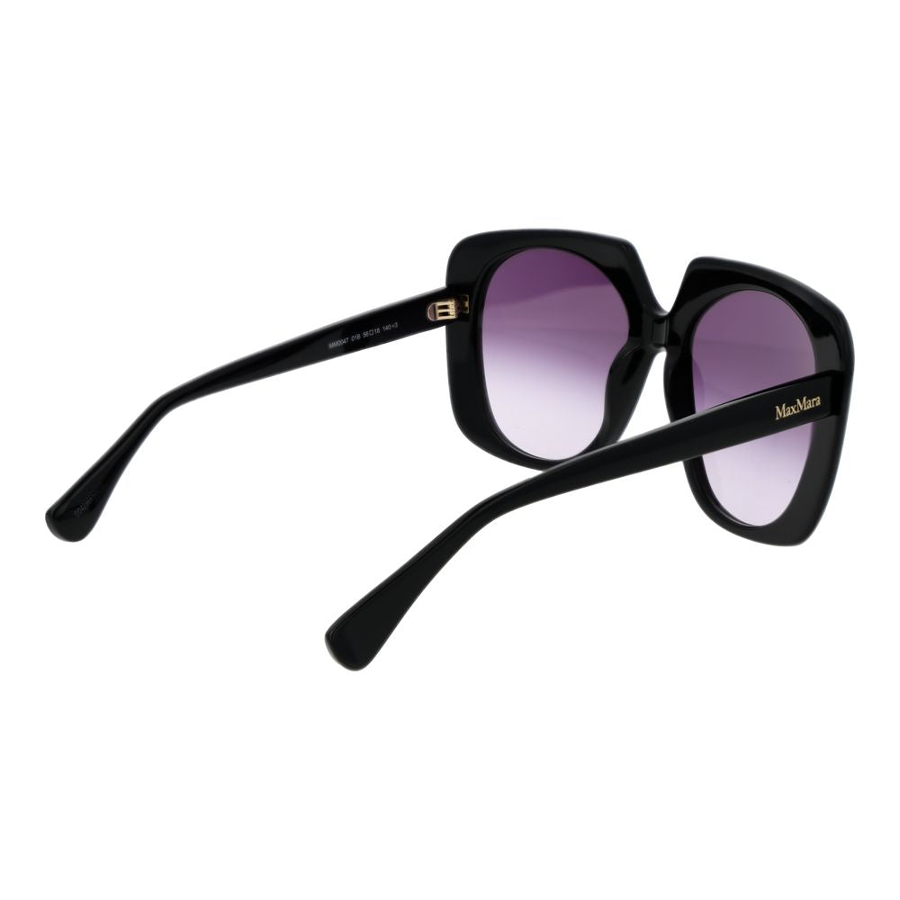 Max Mara Black Plastic Sunglasses - Luxury UV Protection