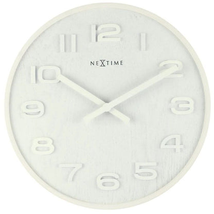 NEXTIME White Wood Dress Watch