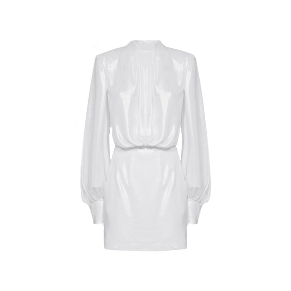 BLANCA VITA White Polyester Casual Dress - Elegant & Versatile