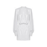 BLANCA VITA White Polyester Casual Dress - Elegant & Versatile