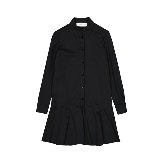 BLANCA VITA Robe Casual Élastique Noire - Élégante et Confortable