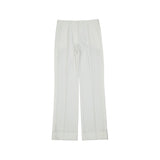 Pantalons Casual Blanc en Polyester pour Femmes - BLANCA VITA