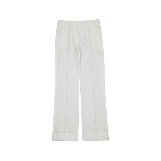 Pantalons Casual Blanc en Polyester pour Femmes - BLANCA VITA