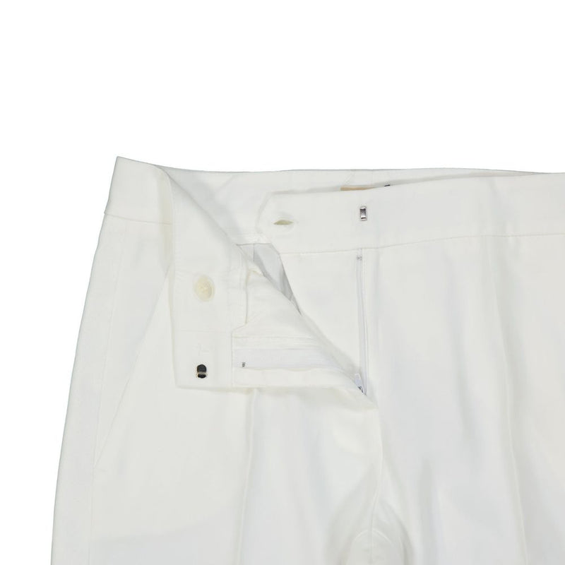 BLANCA VITA White Polyester Casual Pants for Women