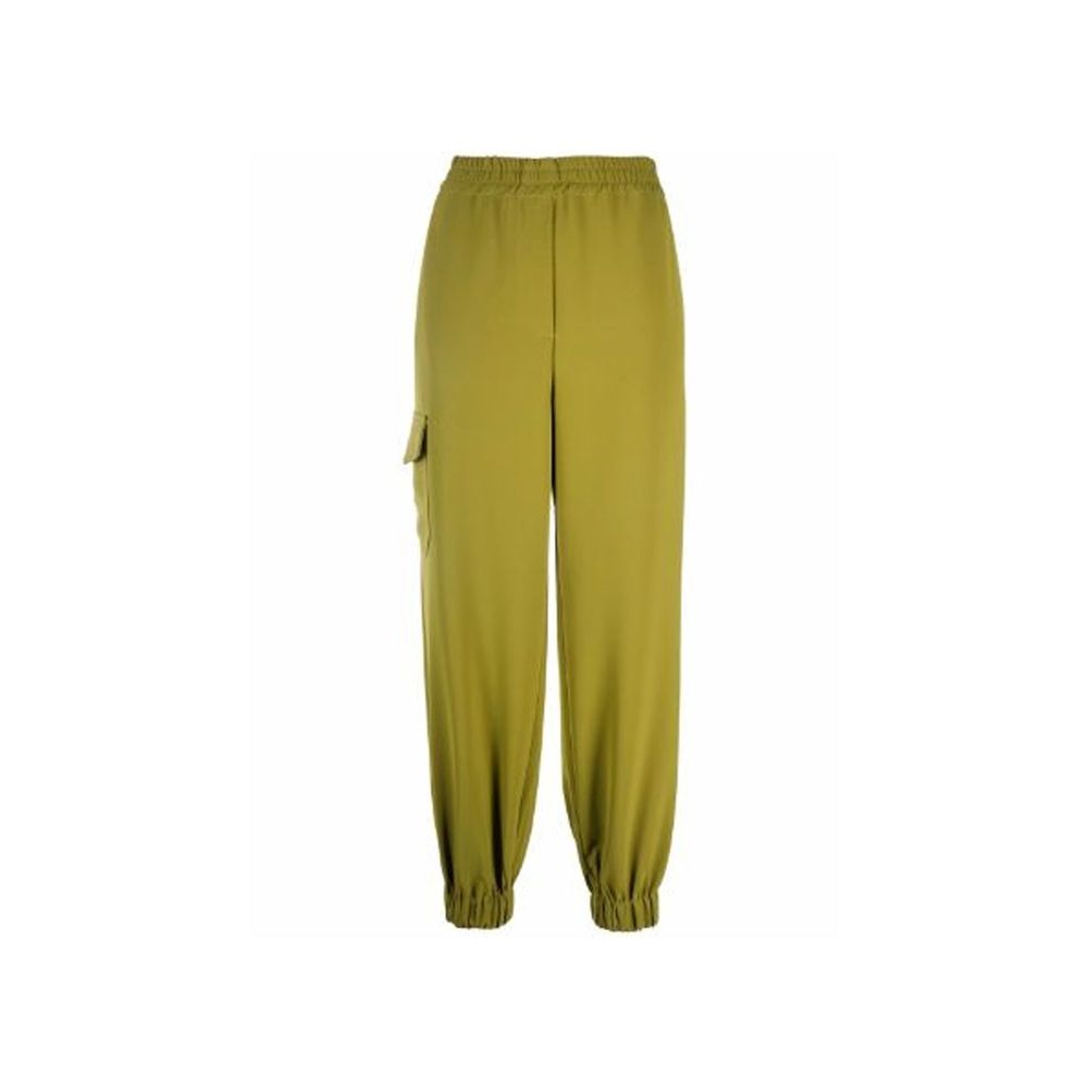 Pantalon Cargo Bicolore en Élasthanne pour Femme - BLANCA VITA
