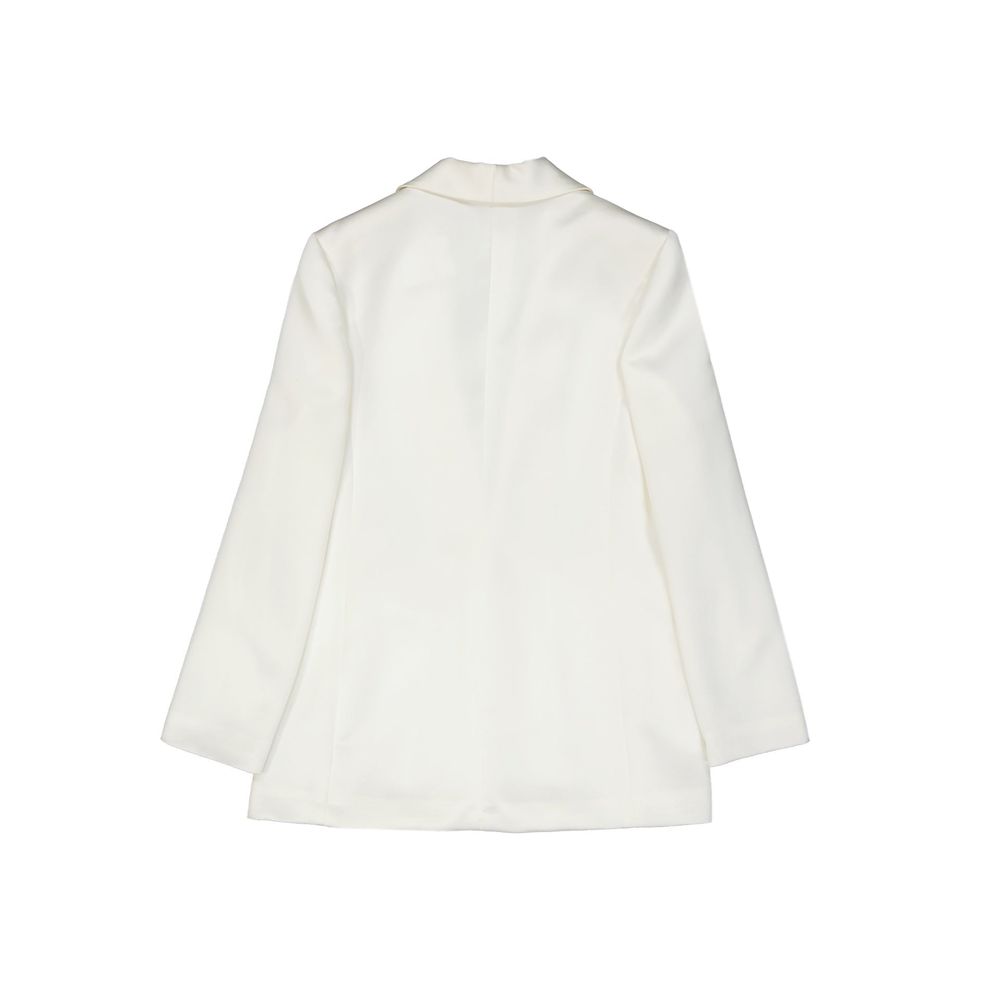 BLANCA VITA Women's White Polyester Jacket and Coat