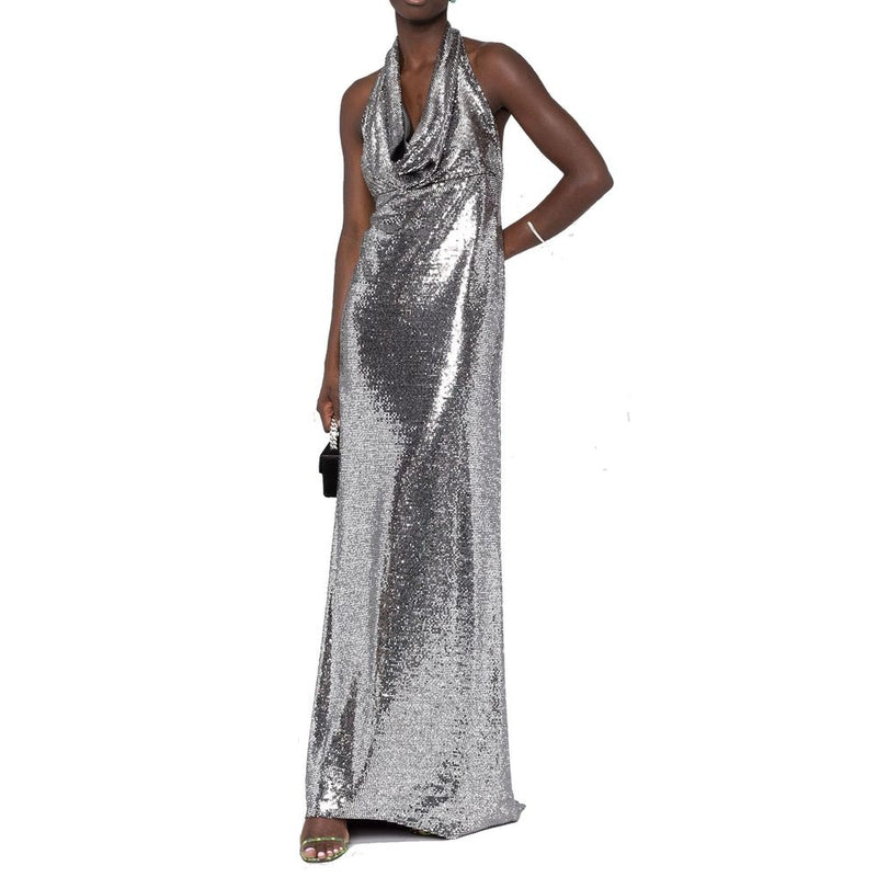 Robe Cocktail Argent Elastane BLANCA VITA