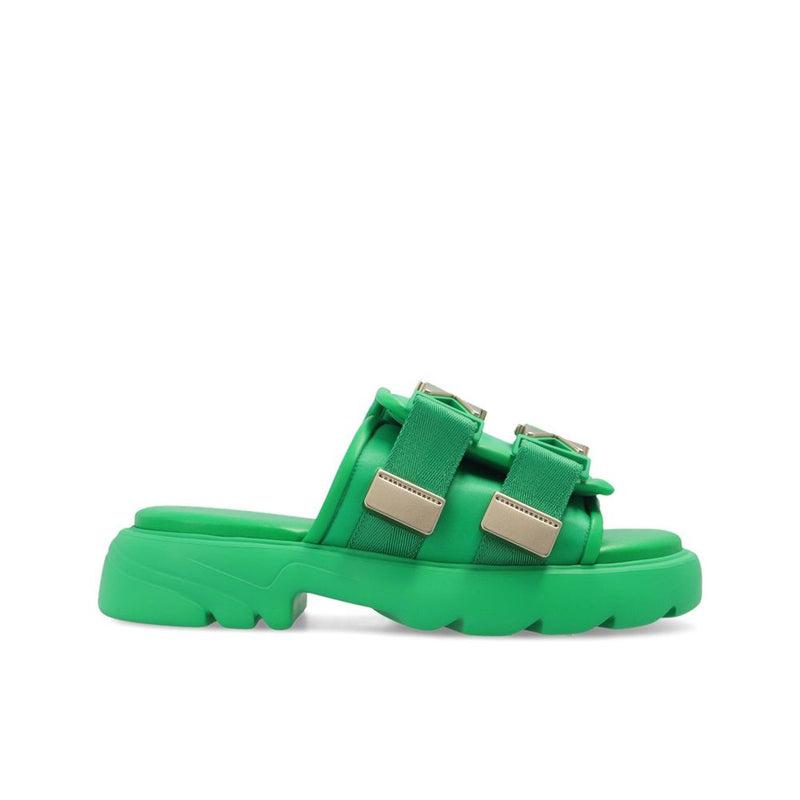 Bottega Veneta Bicolor Nylon Slides - Élégance et Confort