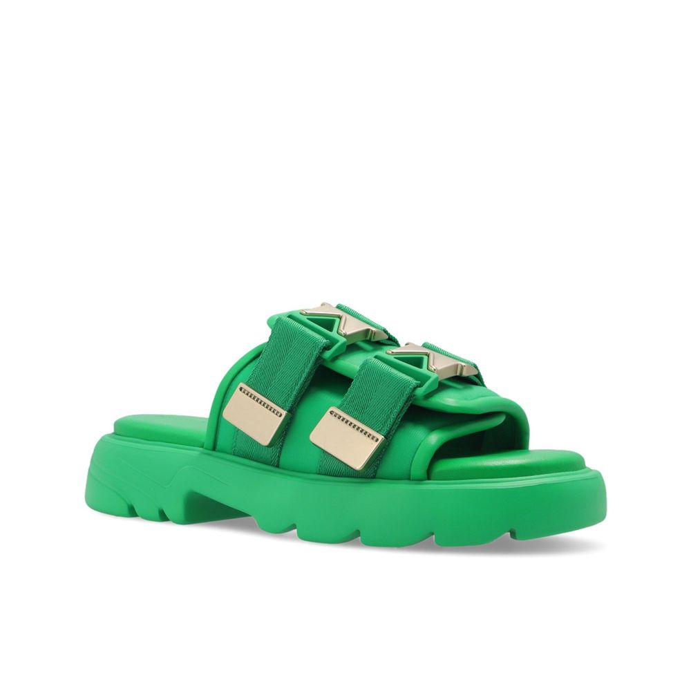 Bottega Veneta Bicolor Nylon Slides - Élégance et Confort