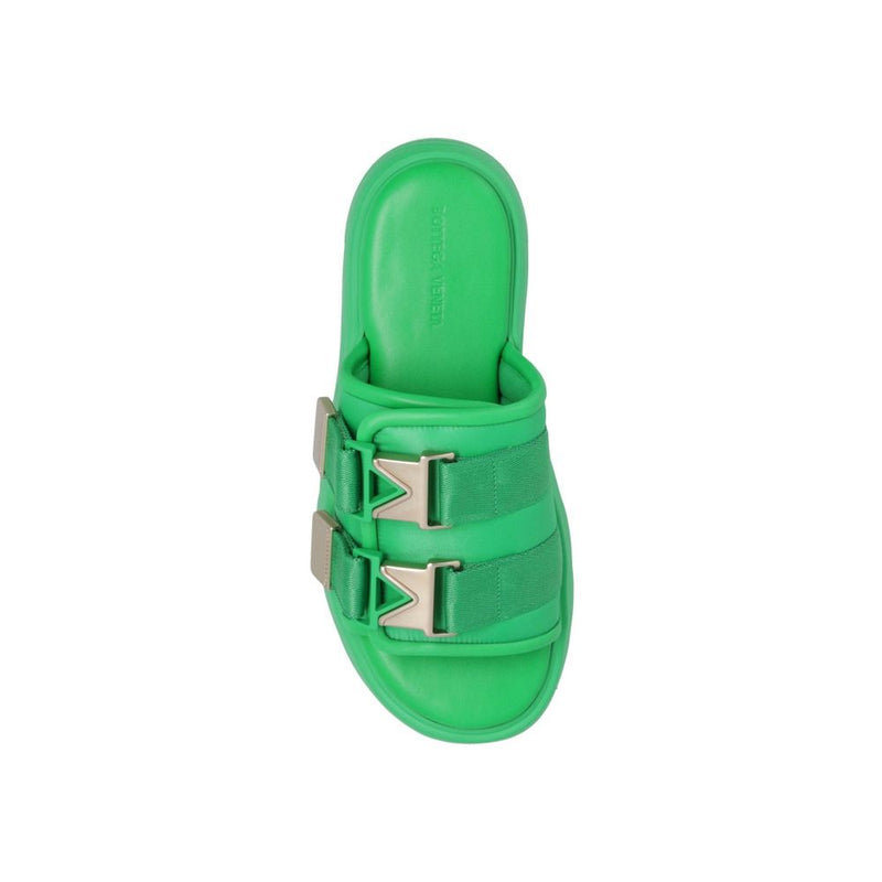 Bottega Veneta Bicolor Nylon Slides - Élégance et Confort