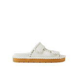 Bottega Veneta White Lamb Leather Sandals for Women