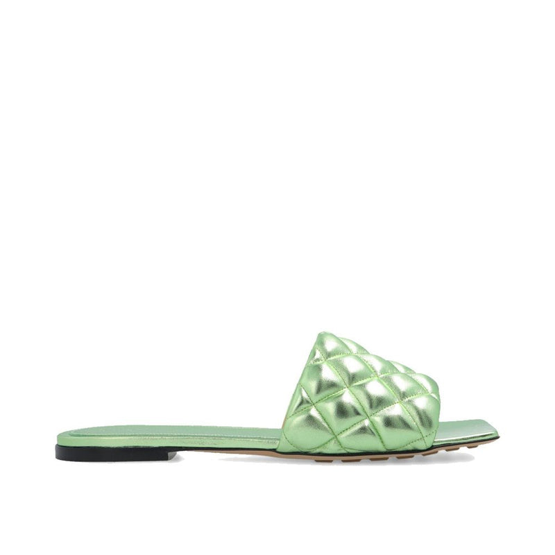 Bottega Veneta Bicolor Calfskin Flat Sandals - Élégance Italienne