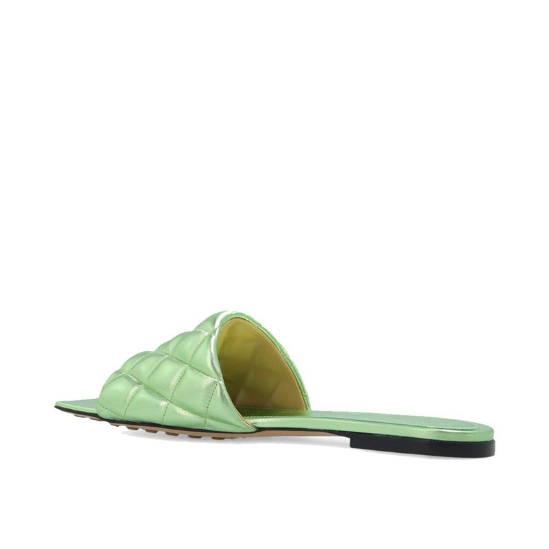 Bottega Veneta Bicolor Calfskin Flat Sandals - Élégance Italienne