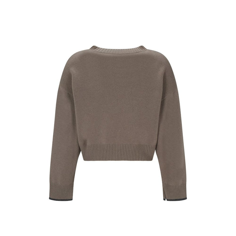 Brunello Cucinelli Beige Cashmere Sweater for Women - Luxurious Comfort
