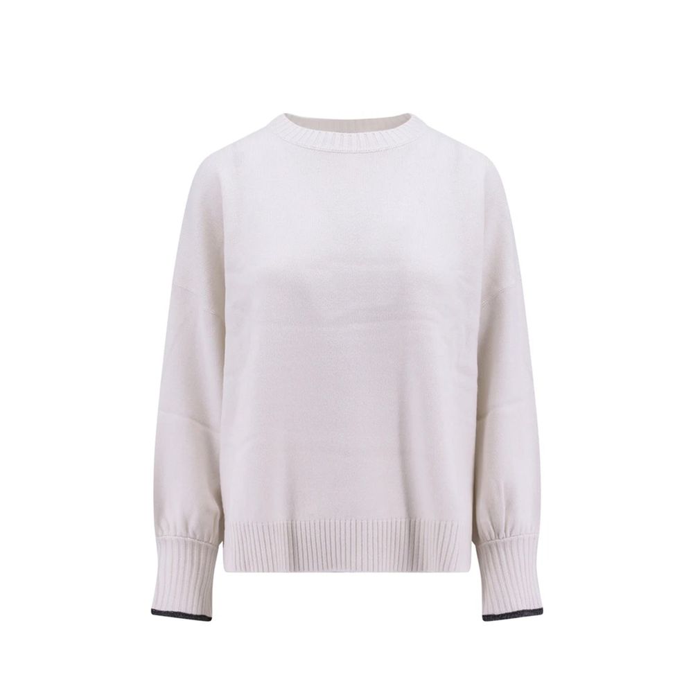 Brunello Cucinelli Women’s White Cashmere Sweater