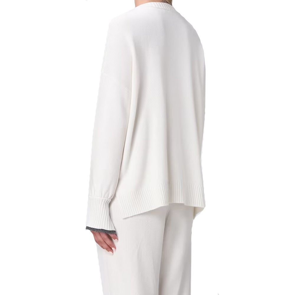 Brunello Cucinelli Women’s White Cashmere Sweater